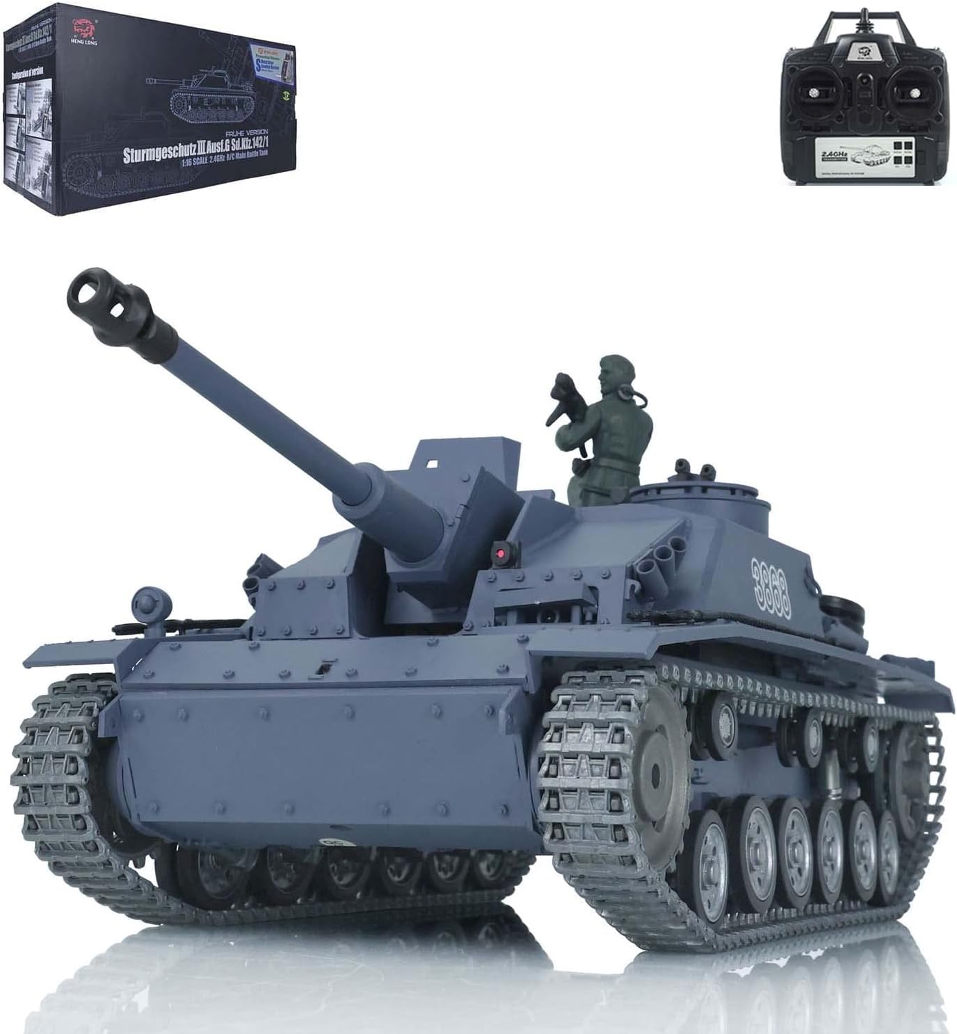 Henglong 1/16 7.0 Rc Tank Remote Control Tanks for Adult (3868 Professional Version),US in Stock