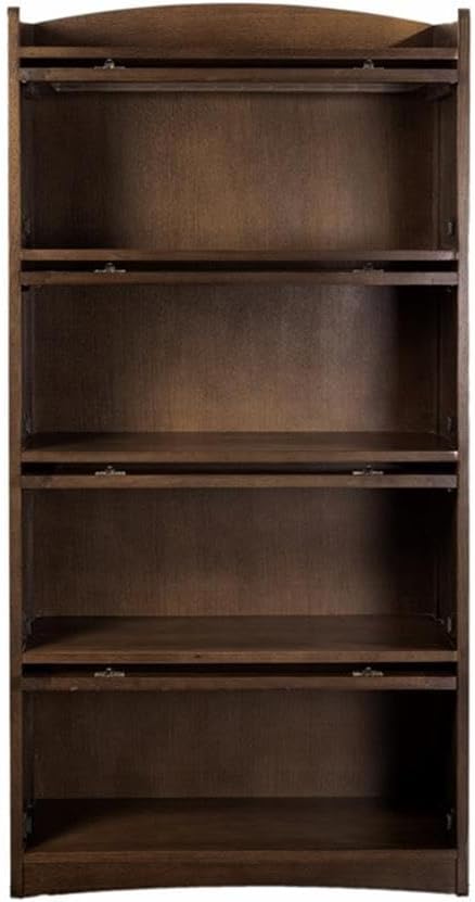 Crafters and Weavers Mission Quarter Sawn Oak 4 Stack Barrister Bookcase - Wanlut