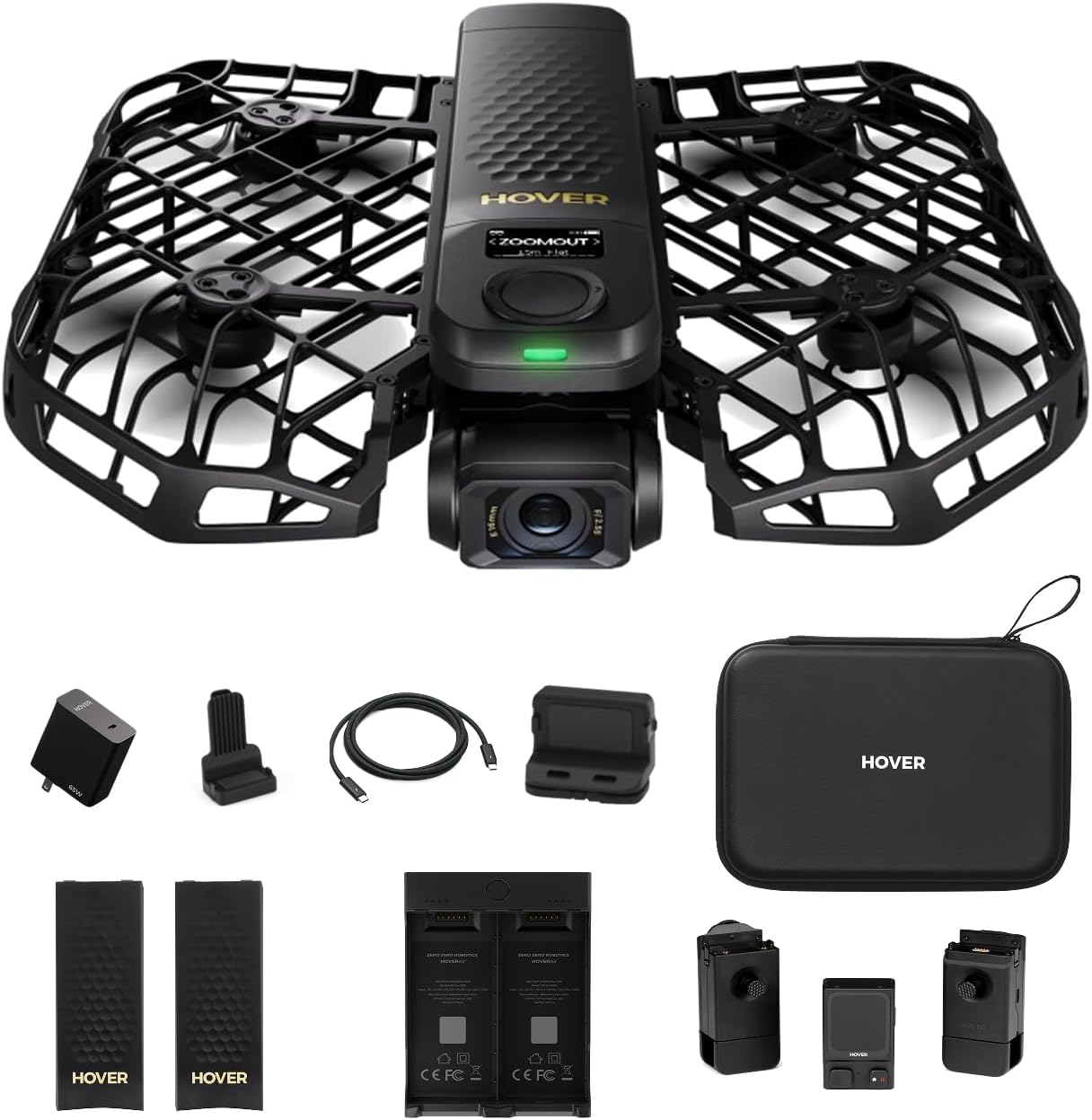 HOVERAir X1 PROMAX 8K Action Flying Camera, Foldable Drone with Camera with 42 KM/H Follow Speed, 10+ Fully Automatic Flight Modes, Fly Anywhere with OmniTerrain, SmoothCapture 2.0(Fly Joy Combo)
