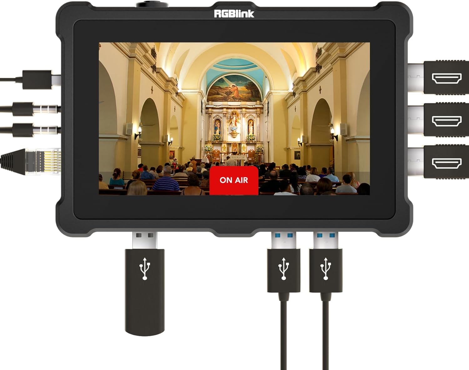 RGBlink TAO 1pro HDMI to NDI Adapter, UVC Converter, Encoder Decoder 5.0 Supported, Video Recorder, Compatible UVC Webcam for Streaming Accessories, Content Creator Kit