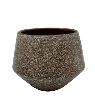 6 Brown Stone Ceramic Planter by Bloom Room
