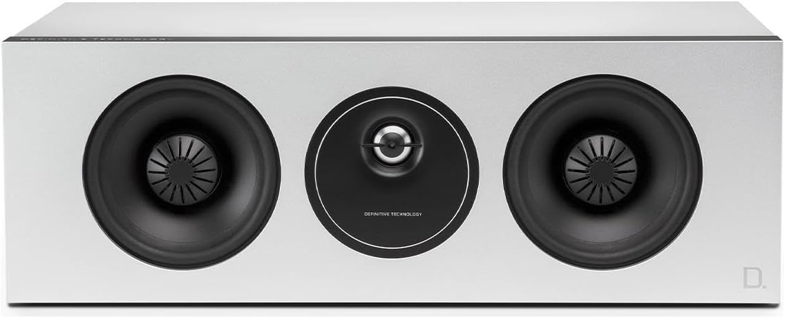 Definitive Technology Demand Series D5c 2-Way Center Channel Speaker | Superior Vocal Reproduction for Music & Movies | White
