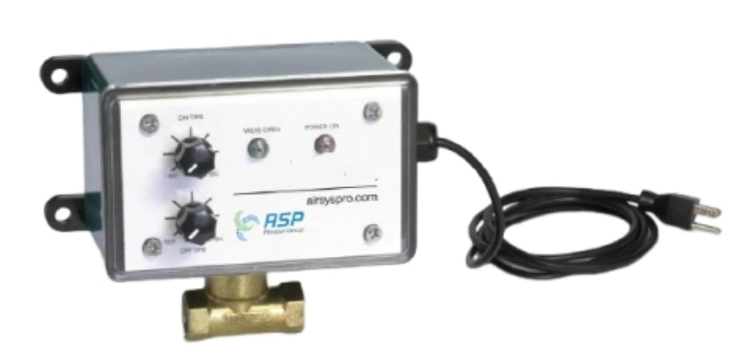 PD7020 AIR Compressor Drain Valve Timer Controlled - for POSI-Drain High-Pressure Compressor Components Wall Mount Electric AUTO Tank Drain Valve Part PD7020 - Drain Valve - 1/4