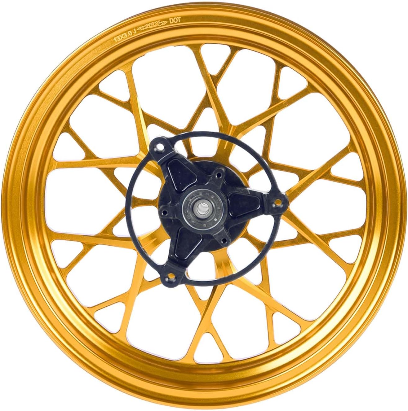 MOS Forged Aluminum Alloy Rims Wheels compatible with Yamaha NMAX 155 2020-2025 (Gold)