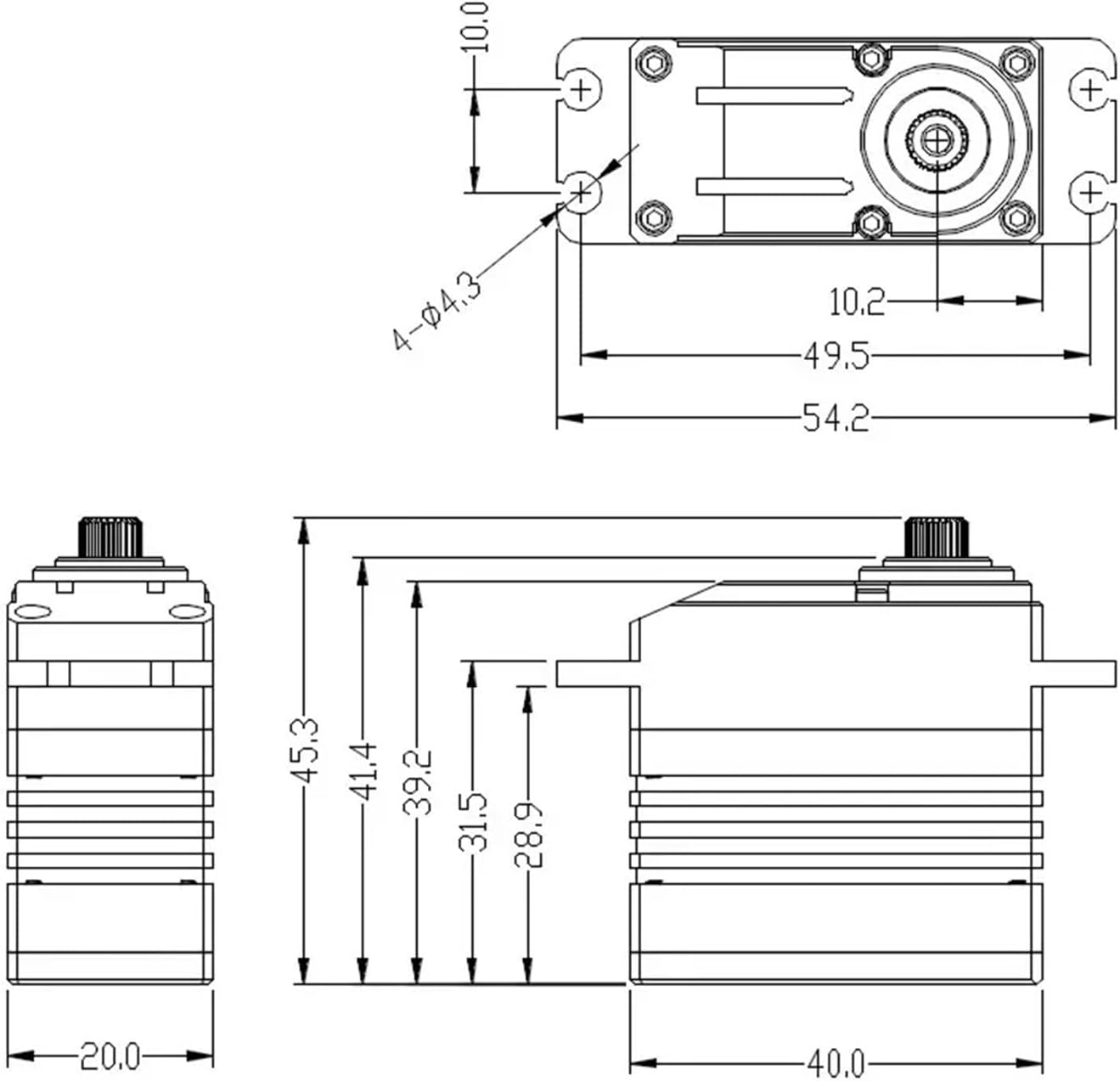 Servo BLS6013-85g 60kg Digital, Steel Gear Standard Servo High Power