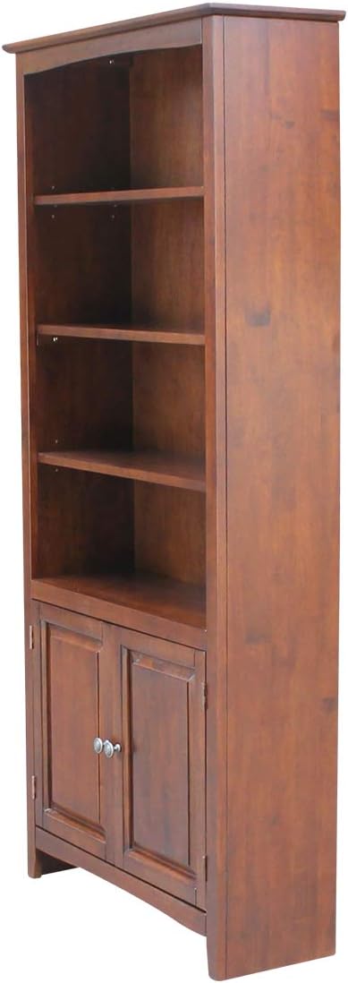 International Concepts Shaker Bookcase-72 H Bookcase, Espresso