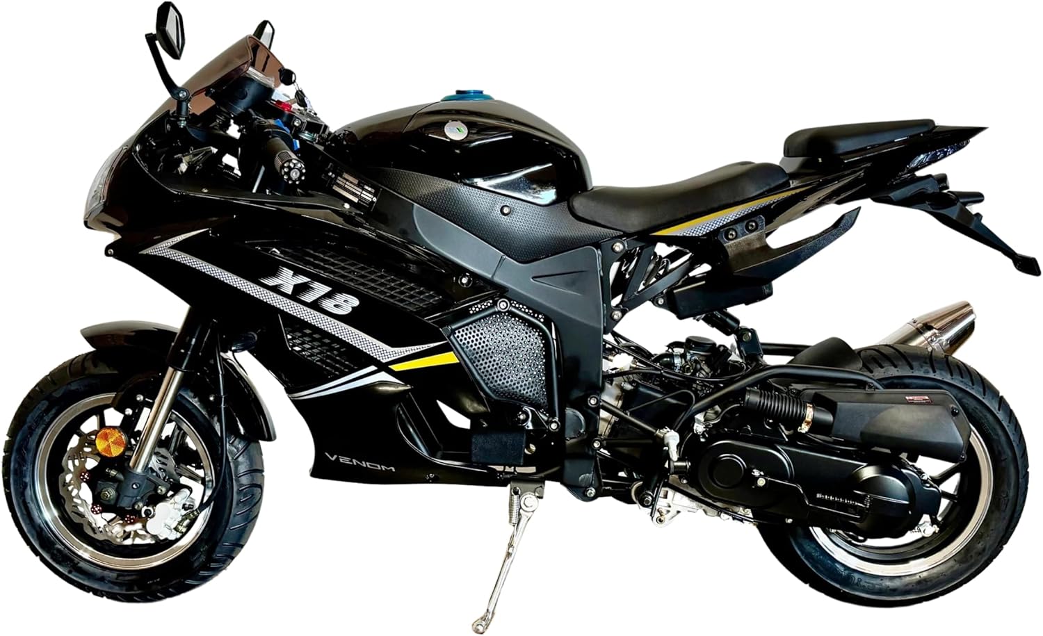 Venom x18 50cc Ninja Motorcycle, Moped Scooter, Automatic RX1, 12