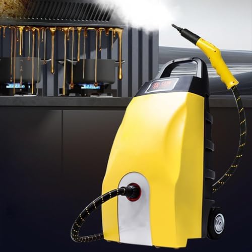 Erxewim Portable Steam Cleaner with 6 Brush Heads, 3000W High-Power for Deep Cleaning Kitchen, Bathroom, Upholstery and Car Detailing, for Home Commercial Use