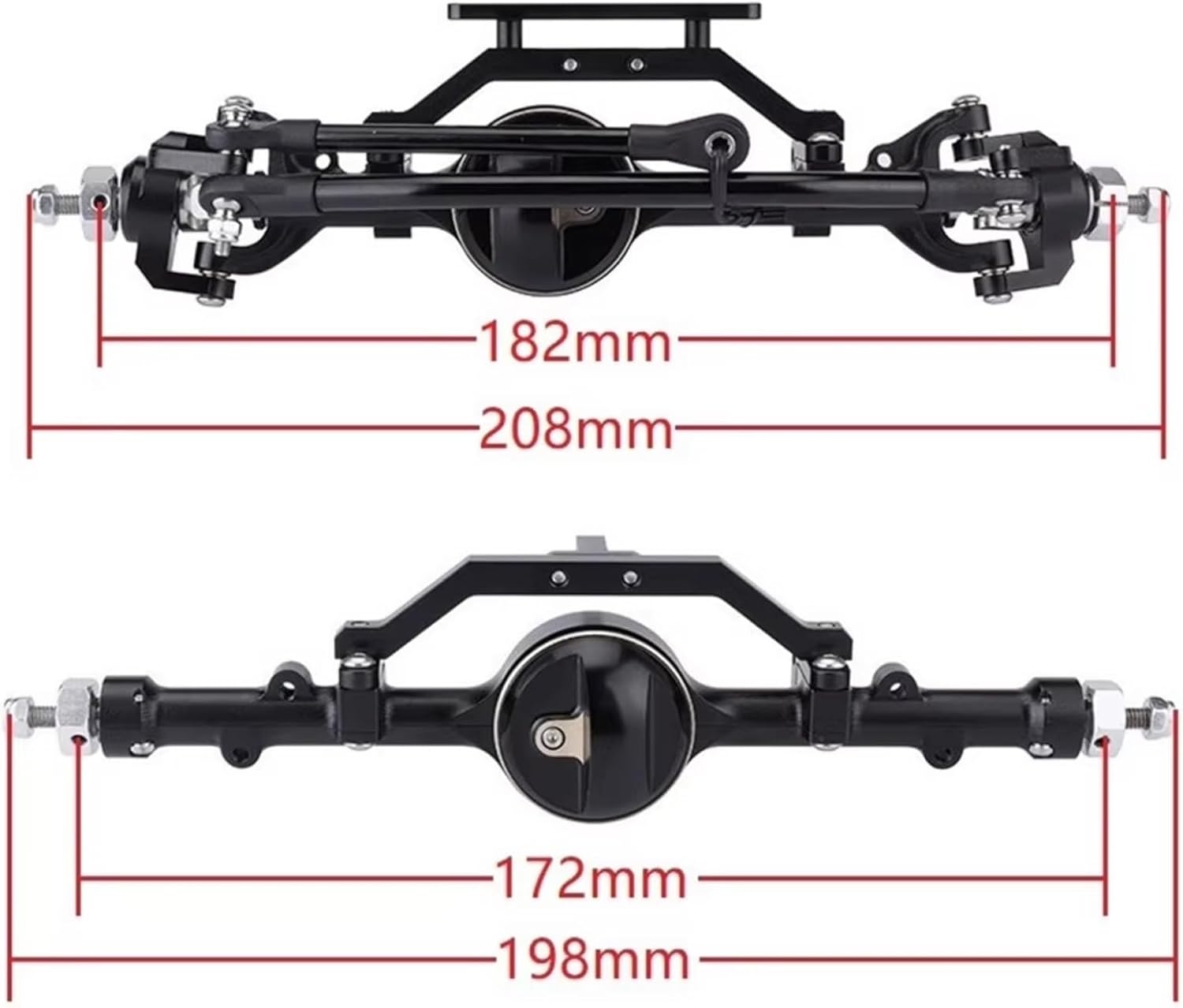 Models Upgrades Parts For Gelande D90 D110 TF2 For Yota II Axle 1/10 CNC Metal Front And Rear Axle RC Crawler Upgrades Parts