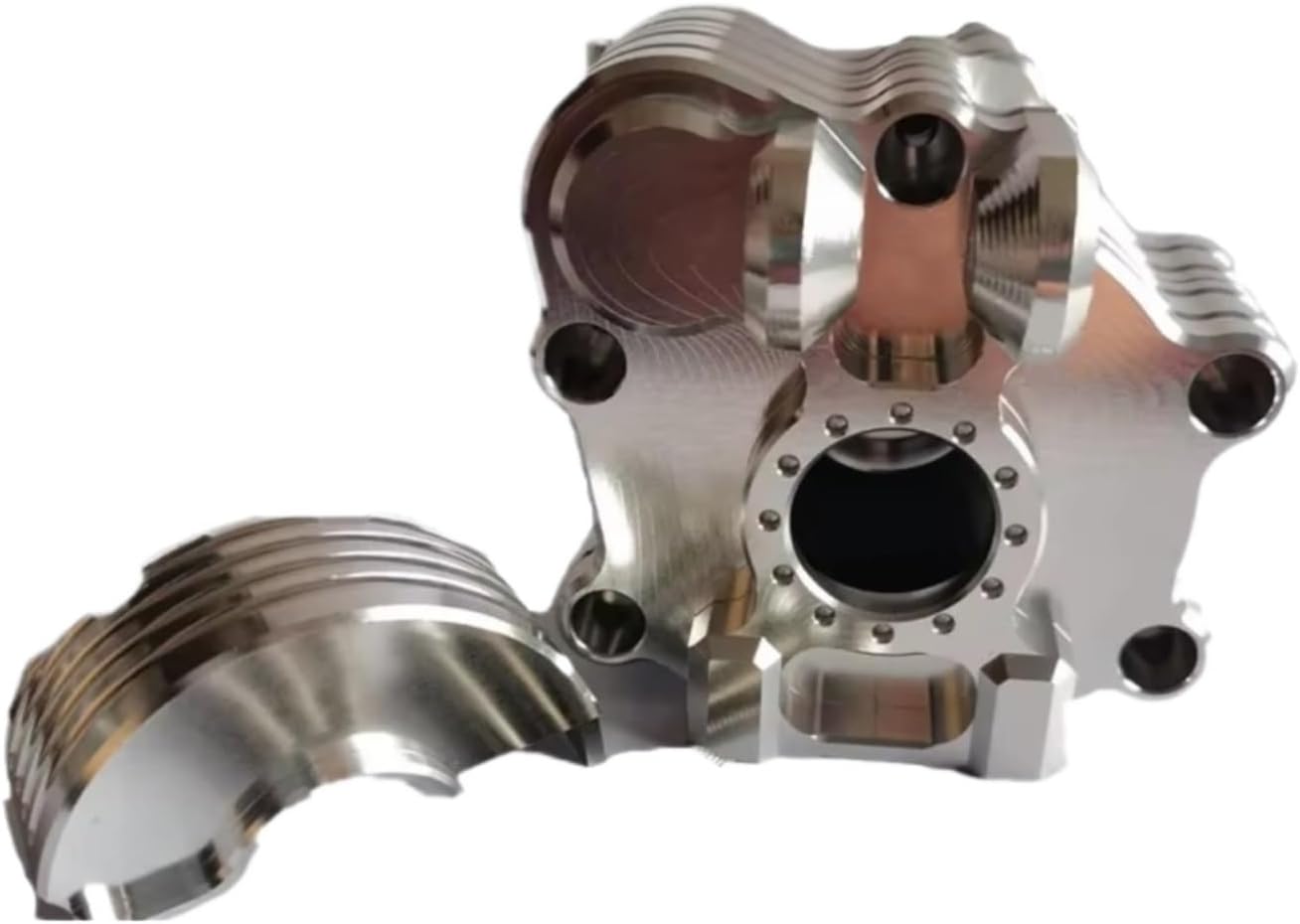 RC Crawlers Spare Parts for Arrma 8S for Kraton for Outcast ARA310930 1/5 Aluminum Center Gearbox Car Upgrade Parts Repair Accessorie(Silver)