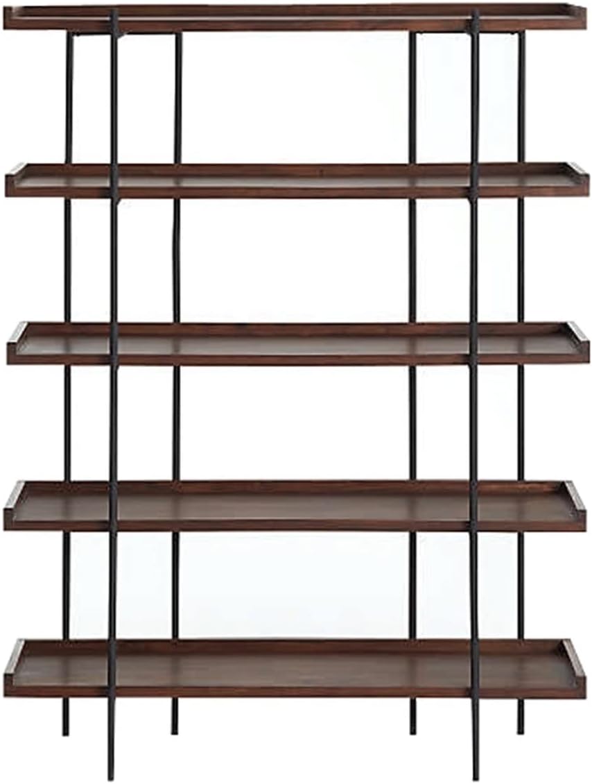 XUNTING Book Shelf for Bedroom Indoor Bookshelf Living Room Storage Rack Floor-Mounted Multi-Layer Display Rack Suitable for Living Room Study Office Home Storage(160cm)