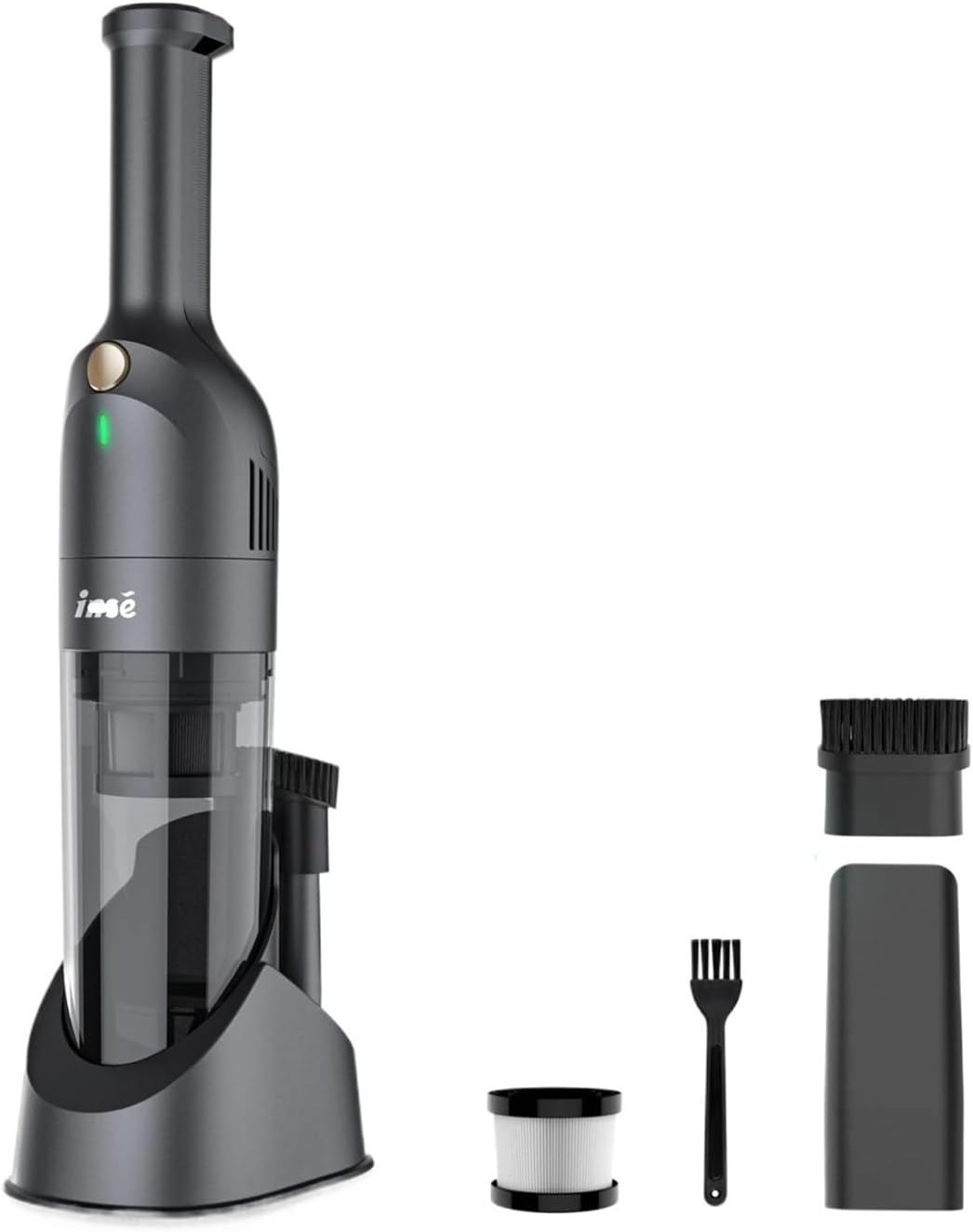 Compatible with INSE H1 Handheld Cordless Vacuum Cleaner, 10000Pa Suction Rechargeable, 30 Mins Runtime 500ML Dust-Bin for Car Floors Home Cleaning(Gray)