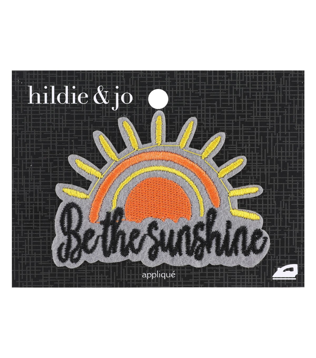 3 x 2 Be the Sunshine Iron On Patch by hildie & jo