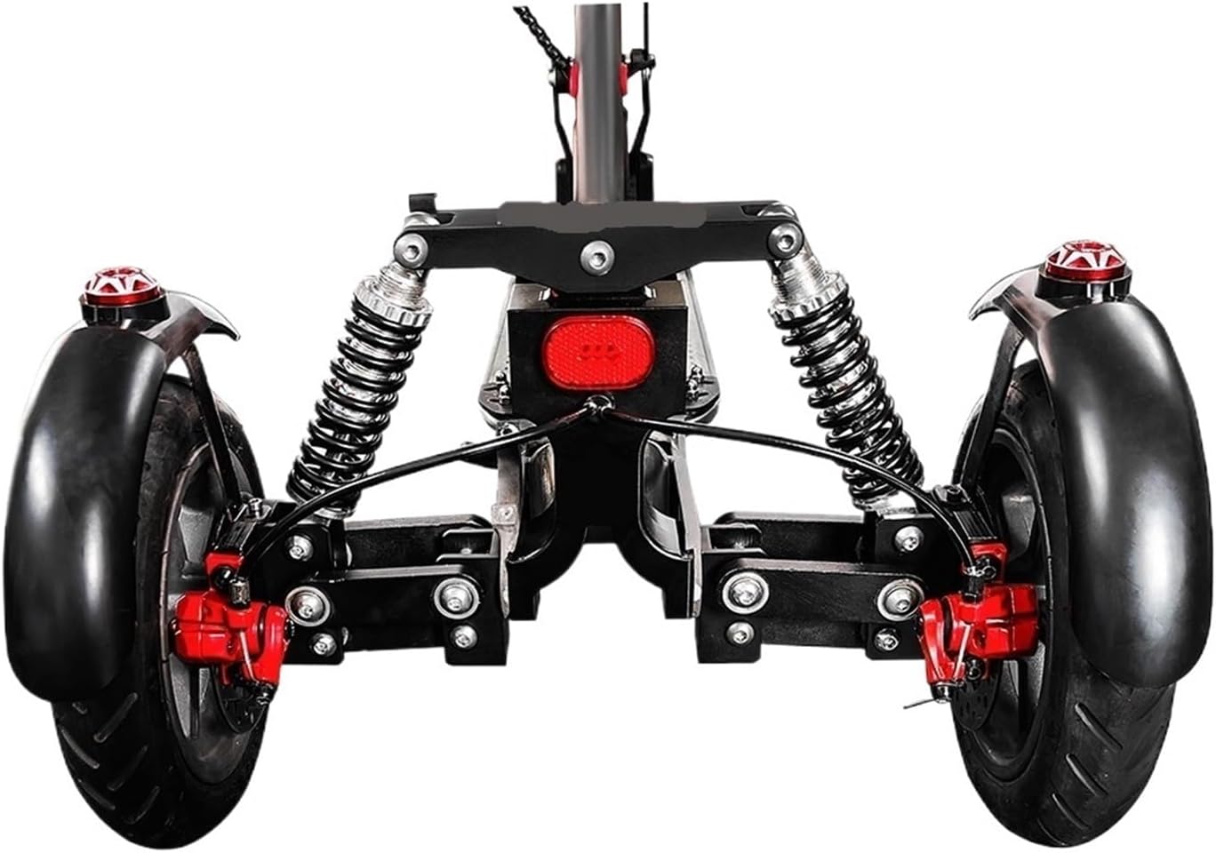 X3 Three Wheels Conversion Compatible WithXiaomi 1s M365/pro1/pro2/mi3 Electric Scooter Upgrade Kit Refit DIY Parts(X3 Red)