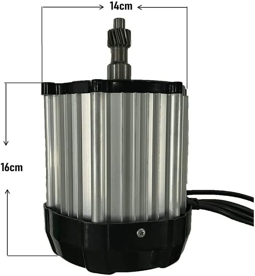 1500W DC 48V/60V/72V 3200rpm Small DC Magnetic Brushless Motor/Differential Motor/Electric Scooter Motor