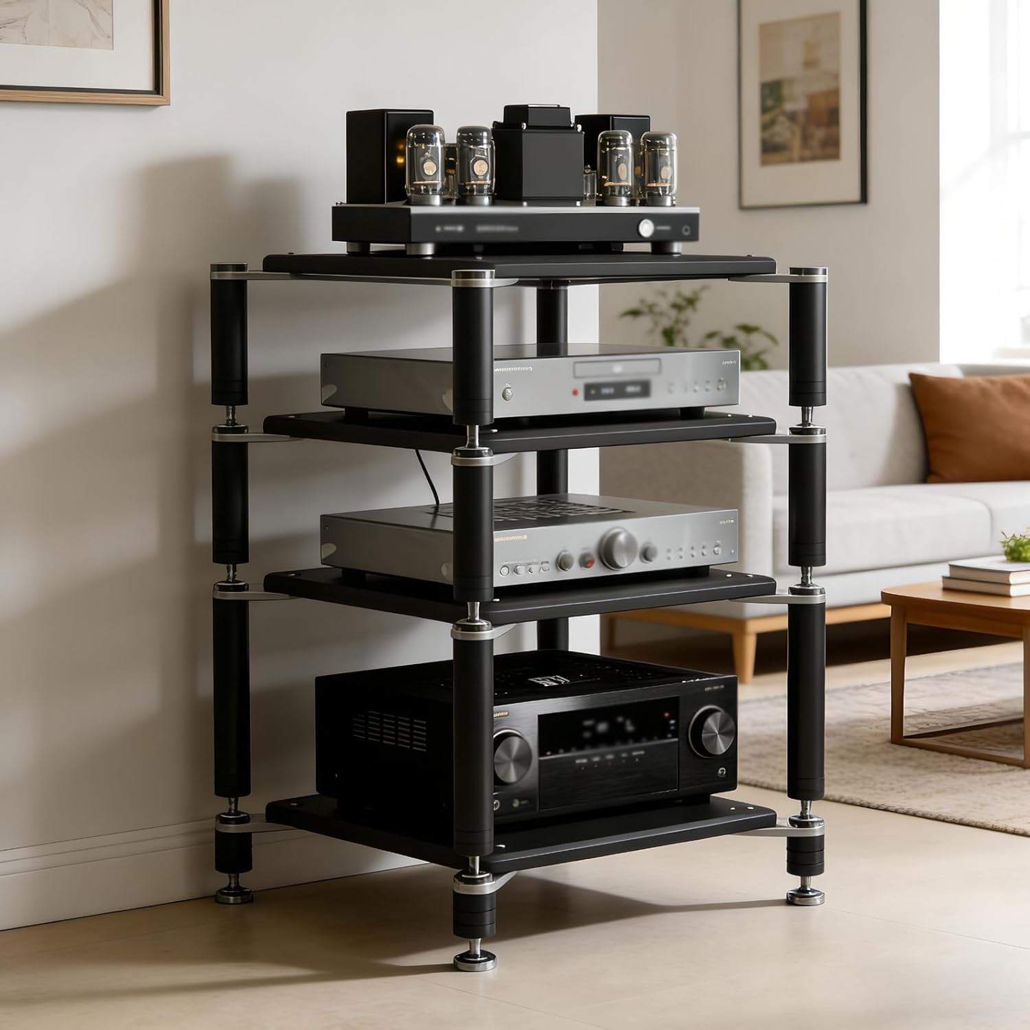 FLSQJSY Heavy Duty AV Media Stand