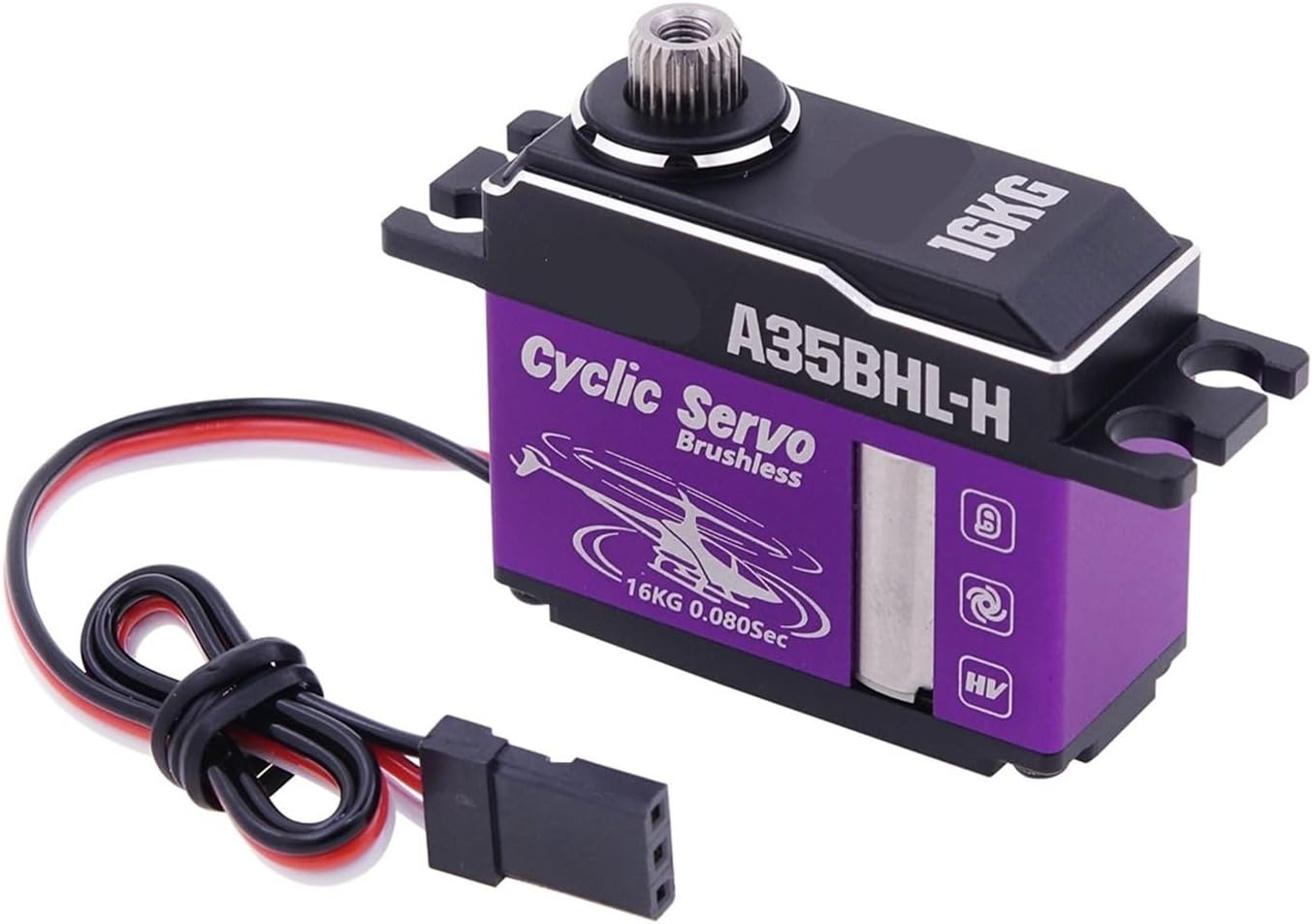 A35BHL-H A35BHM-H 16KG 0.08Sec 18.5KG 0.03Sec Steel Gear HV Brushless Conical Servo(A35BHL-H Cyclic)