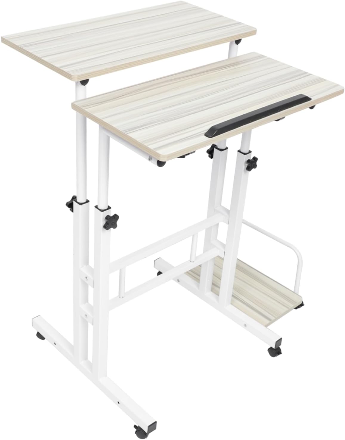 HOMSFOU Adjustable Standing Desk Converter for Laptop Veridesktop Computer Desk Riser Chic Work Table