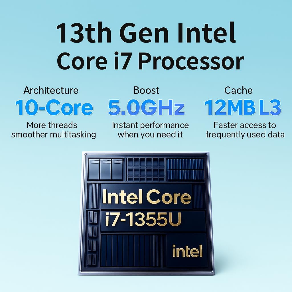 HP 17 Business Laptop Computer - 17.3-inch HD+ Touchscreen Display • Intel 10-Core i7-1355U • 64GB RAM • 1TB SSD • Windows 11 Pro • Wi-Fi 6 • Bluetooth 5.3• 720p HD Camera • Silver • W/Accessories