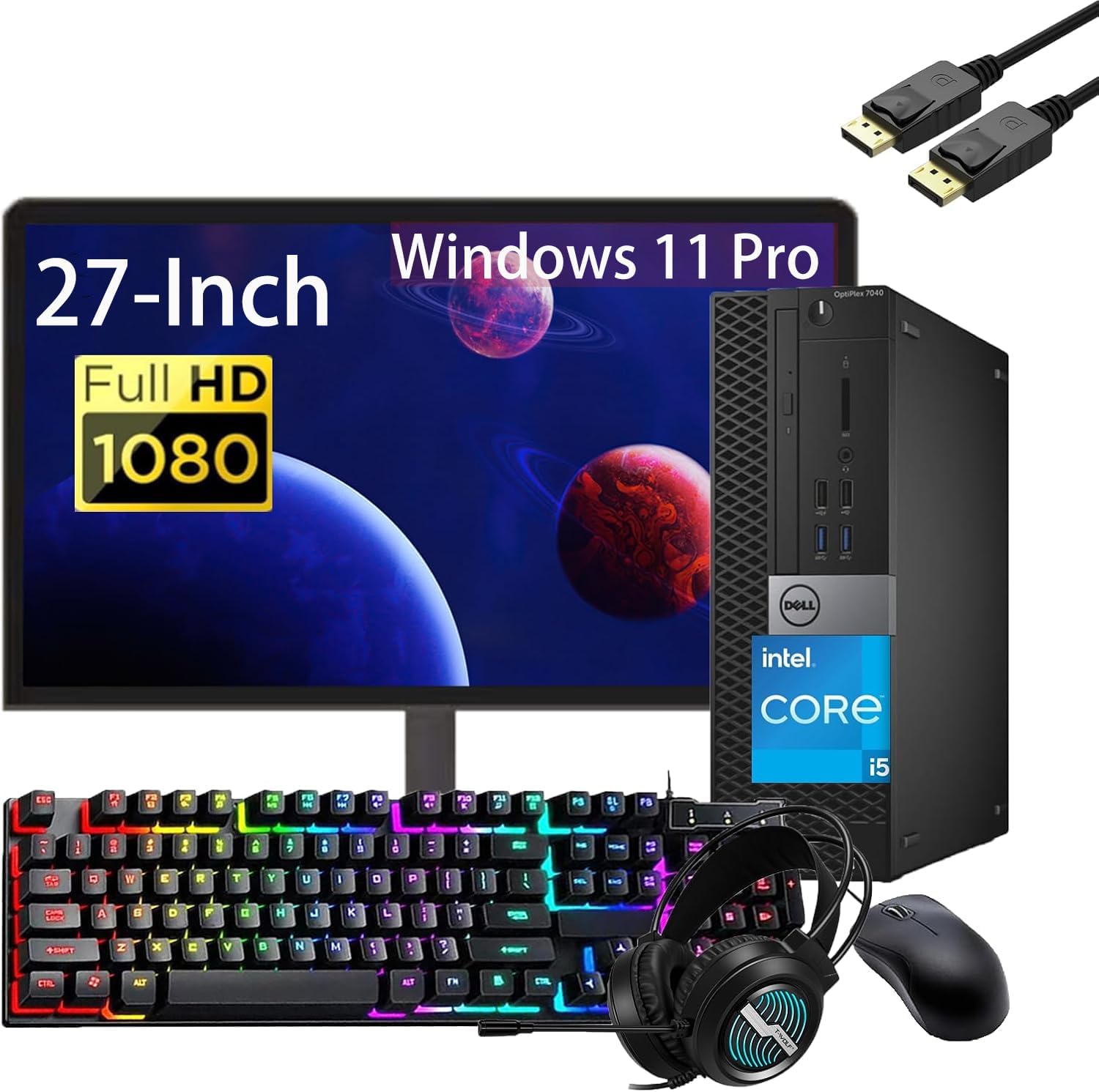 Dell OptiPlex 7040 SFF Desktop PC with 27