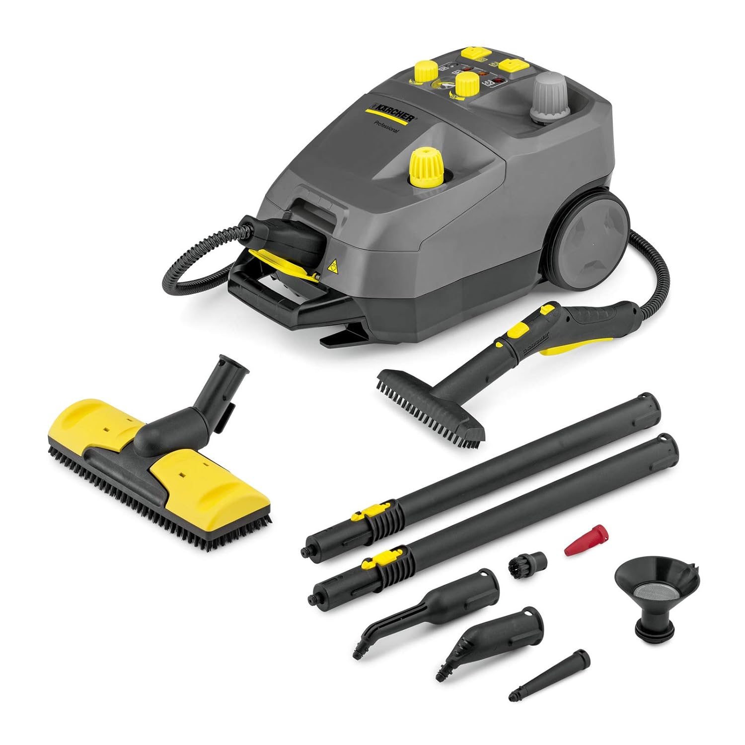 Kärcher Commercial Steam Cleaner - SG 4/4 - Multi-Purpose Steam Cleaner with Variable Steam Control, VapoHydro Function - Floor Nozzles, Window Nozzle, Upholstery Nozzle and More