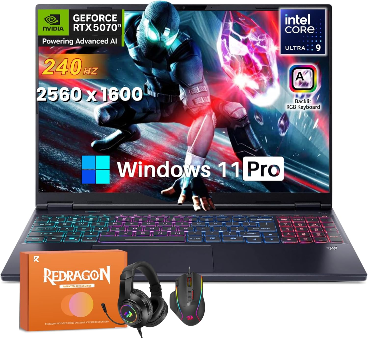 acer Predator Helios Neo 16S AI Gaming Laptop, NVIDIA RTX 5070 Ti, Intel Ultra 9 275HX(24-Core), 16