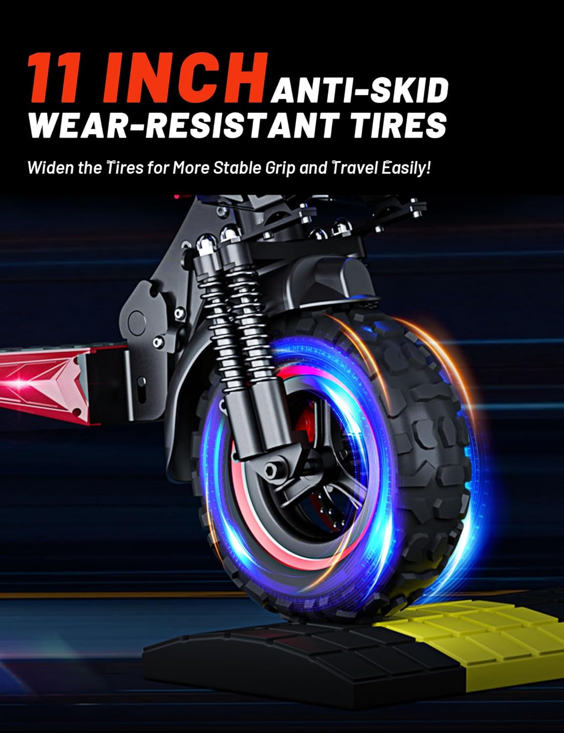 1200W Motor Electric Scooter Adults with Seat, 35 MPH Max Speed & 48V 18AH Big Battery Up to 33 Miles Range, 11