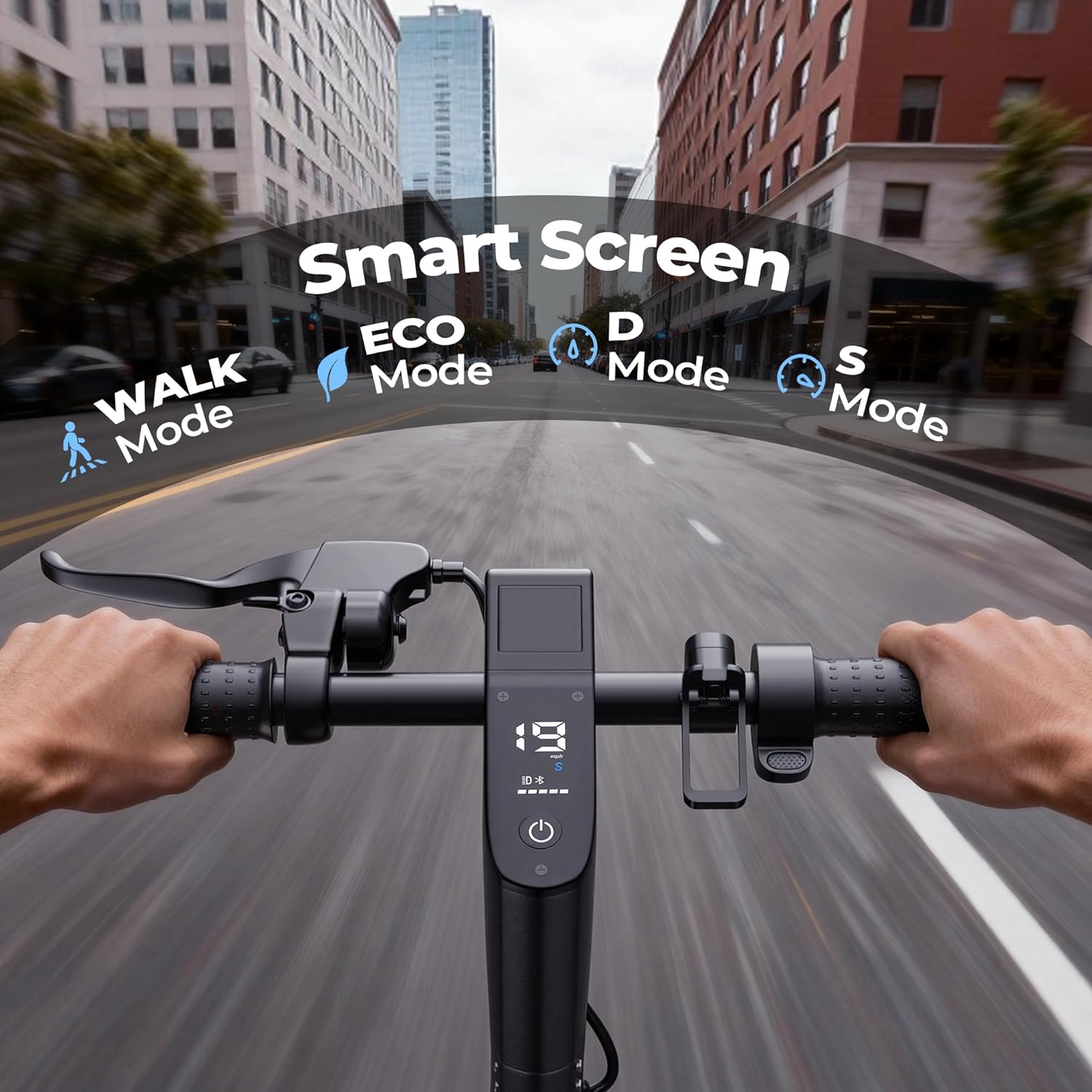 NAVIC Electric Scooter for Adults，Top Speed 19/22 MPH，Range 19/22/28 Miles，8.5”/10