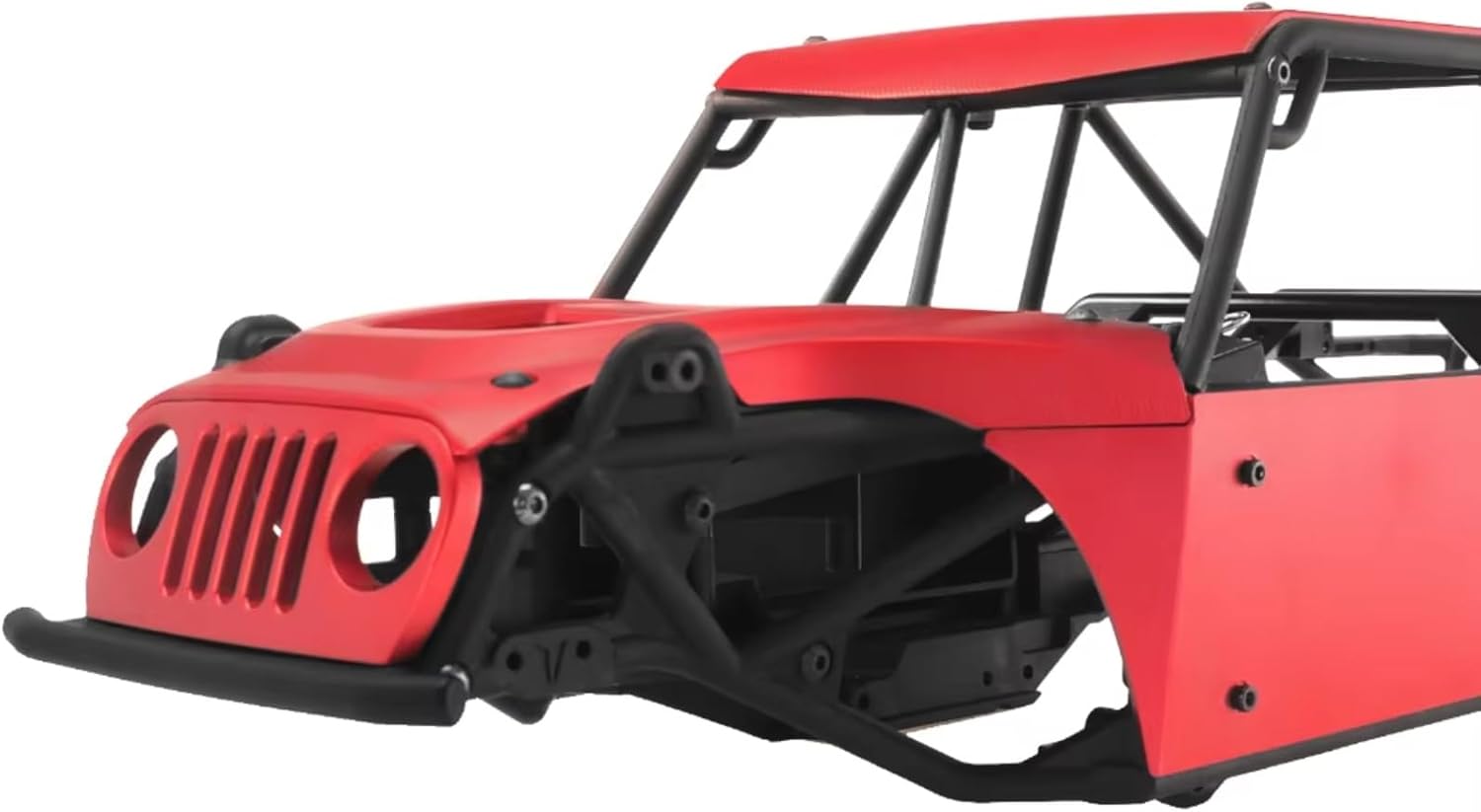 RC Repairs Models For Vanquish H10 Optic Sparco Yokohama RTR 1/10 Aluminum Roll Cage Body Plate Panel Kit RC Crawler Upgrades Parts(Silver)