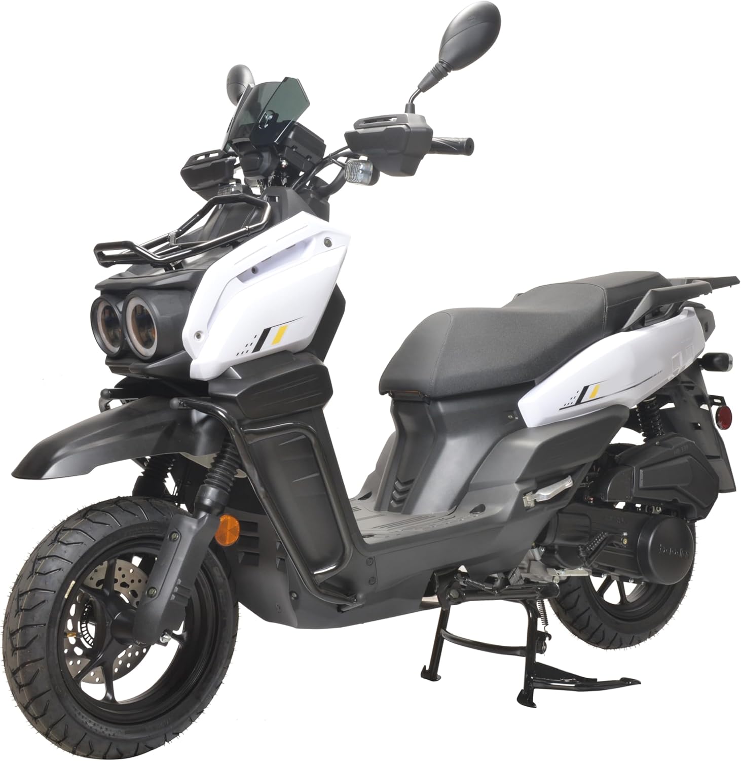 HHH Tank 150 Moped Gas 150cc Scooter 150cc Motorcycle Automatic Adult Bike with 12