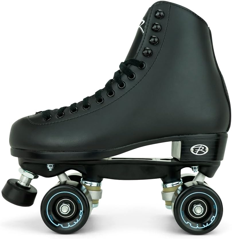 Riedell Boost Roller Skates - Lightweight, Comfortable Indoor Quad Skates for Men and Women Beginner to Seasoned with Smooth Retro Build