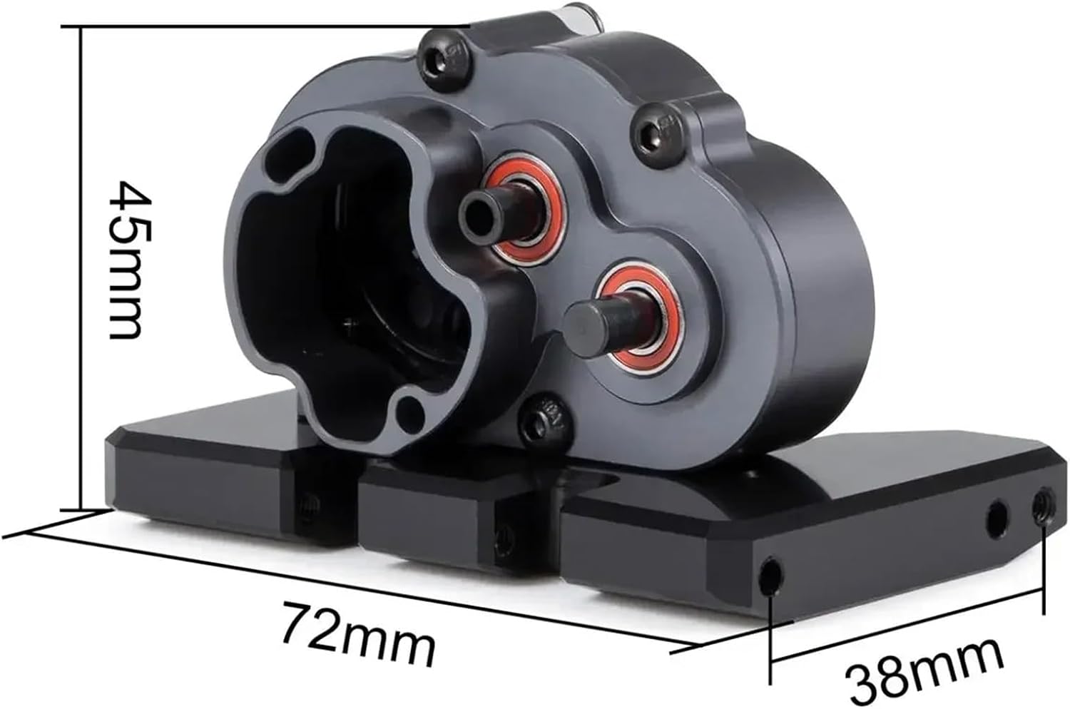 RC Car Parts Compatible with Axial for SCX10 for Capra DIY for Chassis Parts OD-3 Overdrive Gearbox for LCG Crawler Transmission for 1/10 RC Crawler