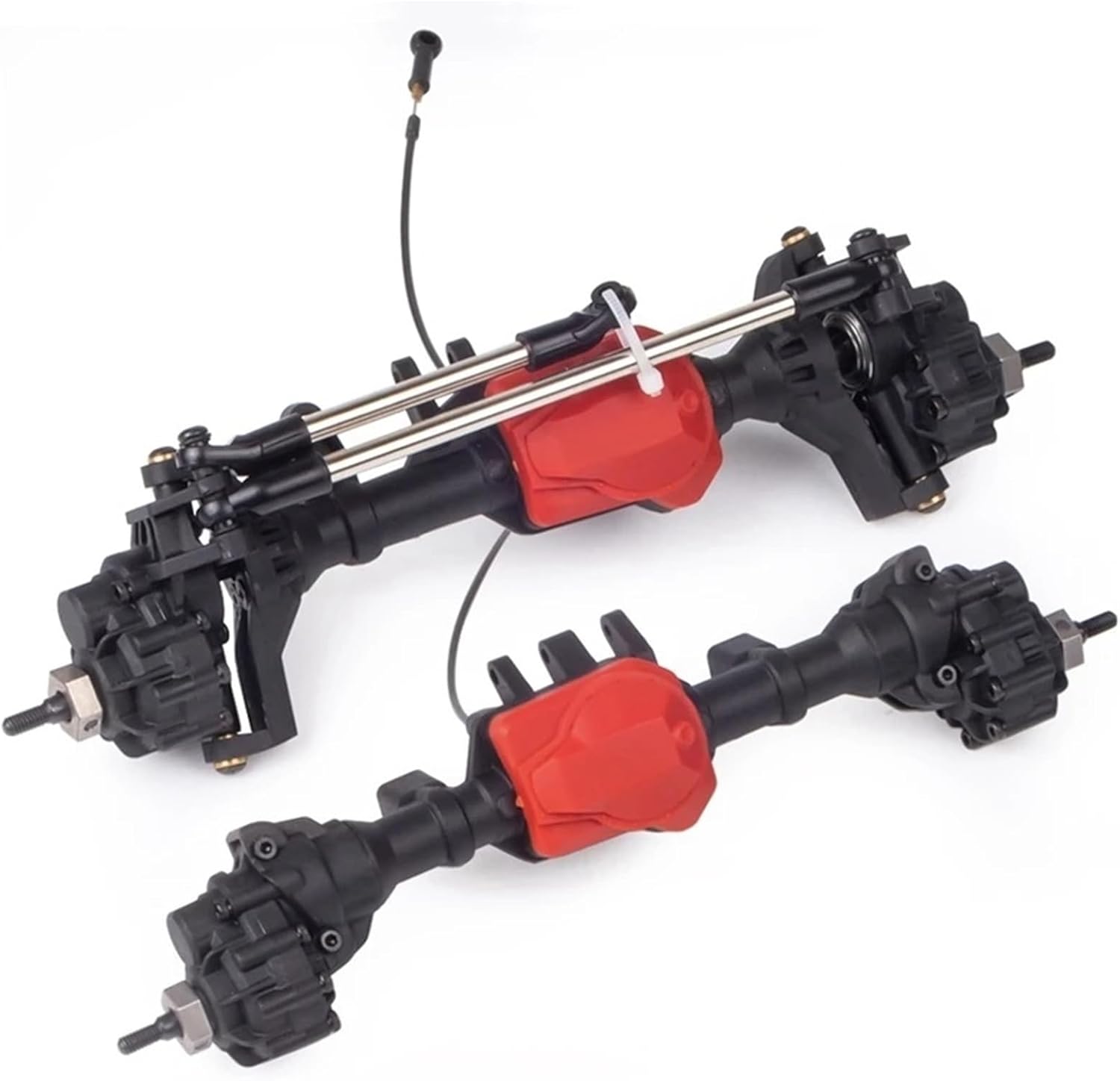 RC Vehicle Axles Compatible with for traxxas for TRX-4 1:10 RC Crawler Car Upgrade Parts Front Rear Differential Portal Axle with T-Lock RC Car Axles