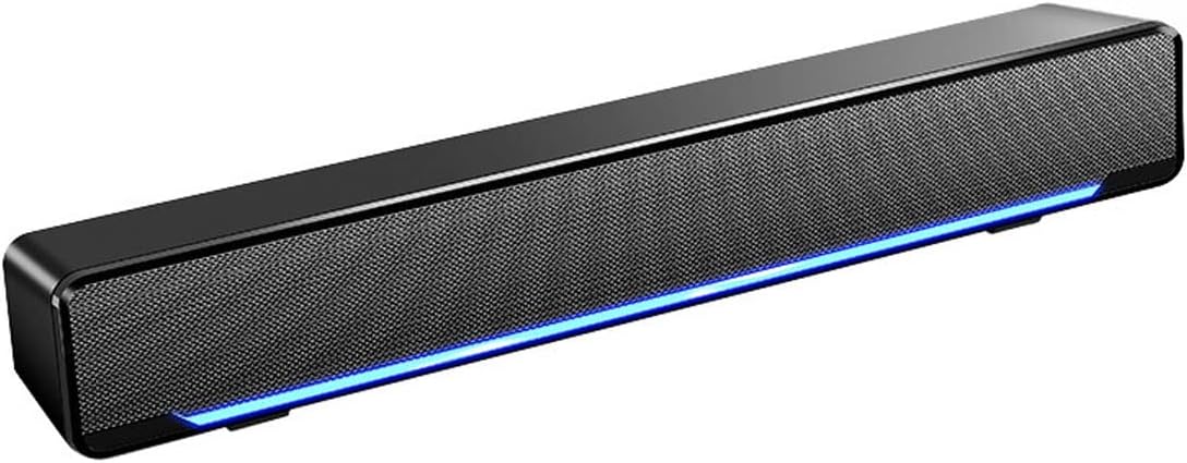 Computer Speakers, Dynamic Computer Sound Bar,USB Powered PC Speakers for Desktop Computer Laptop, with LED Lights, Plug and Play