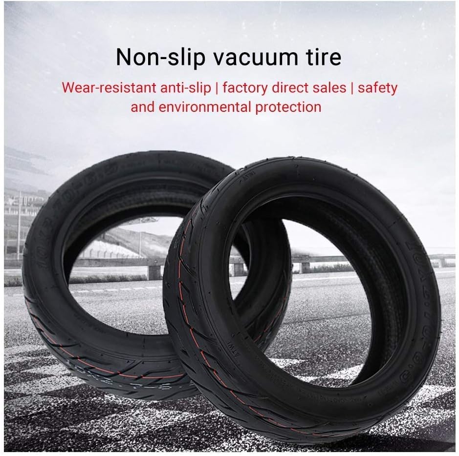 Xiaoki Tires Electric Scooter Tire 10-Inch Explosion-Proof Vacuum Tire Tubeless Non-Slip Wear-Resistant Tire 10X2.7-6.5 Electric Scooter Tire