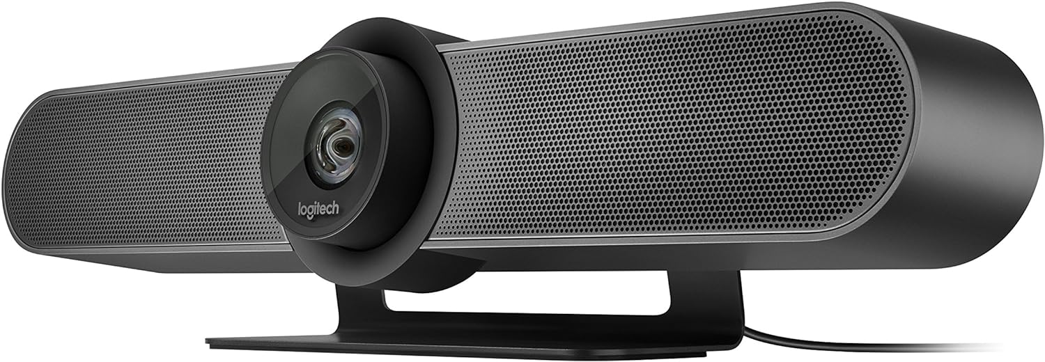 Logitech MeetUp and Expansion Mic HD Video and Audio Conferencing System for Small Meeting Rooms - Black