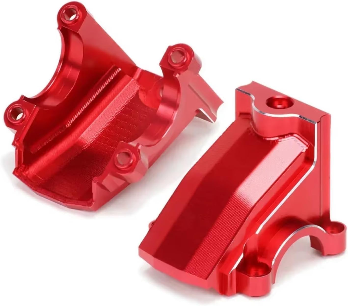 RC Crawler Transmission for Traxxas for X-Maxx 1:5 6S 8S 7780 1/5 1/6 for XRT 1/2 PCS Differential Housing Gearbox Cover Diff Case RC Car Accessories(Red,2Pc)