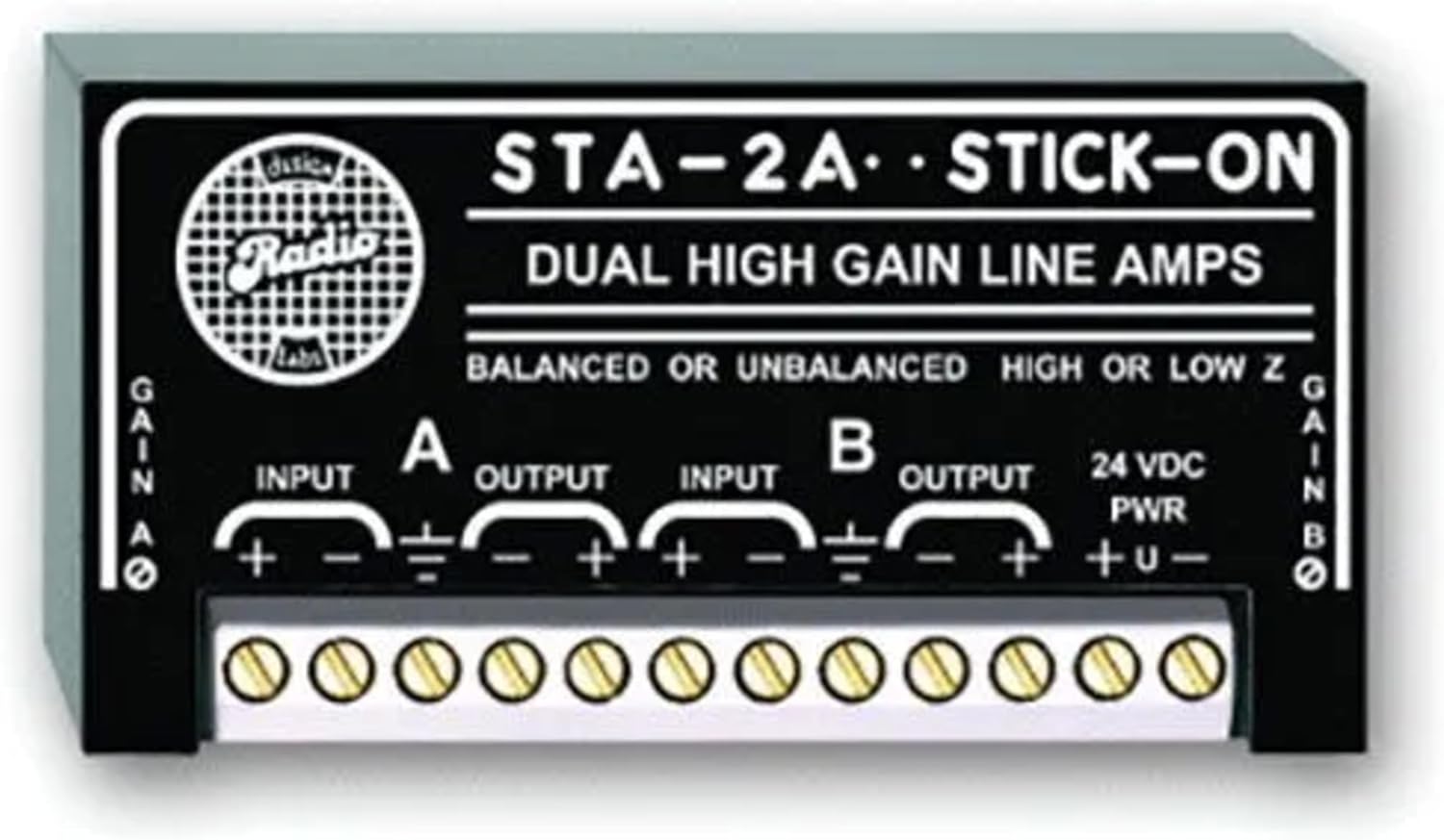 RDL STA-2A Dual High Gain Line Amplifiers