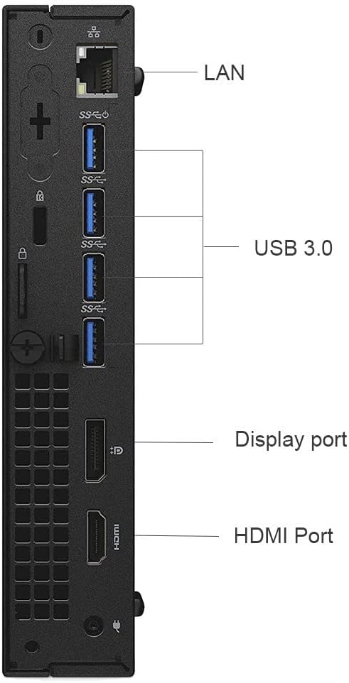 Dell Optiplex 7050 Micro Business Desktop i5-6500T UP to 3.10GHz 32GB DDR4 New 2TB NVMe M.2 SSD Wireless Keyboard Mouse WiFi BT HDMI Dual Monitor Support Windows 11 Pro (Renewed)