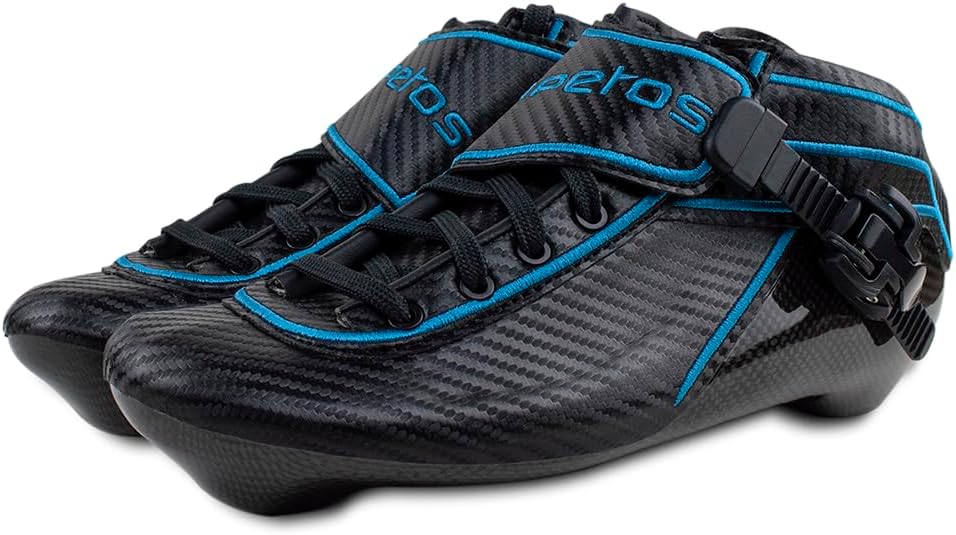 Professional Carbon Fiber Inline Speed Skating Boot, Lightweight Stiff Racing Boot for Competitive Inline Skaters
