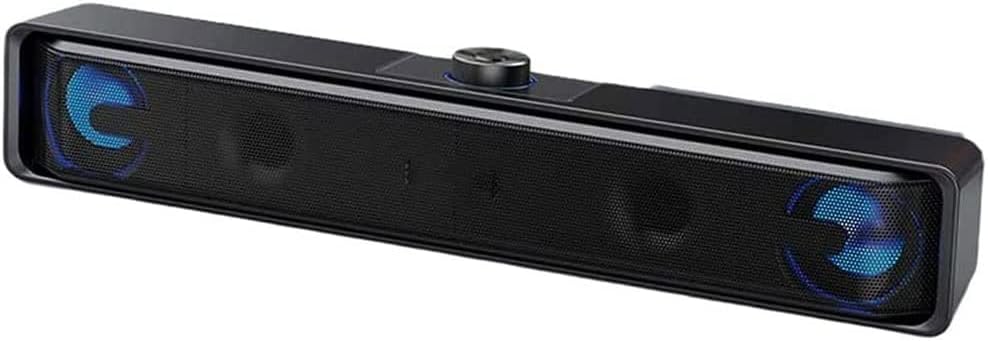 Computer Speakers, PC Speaker for Desktop, Desk Computer Sound Bar 3.5mm Aux-in Connection, USB Powered, for Laptop Monitor