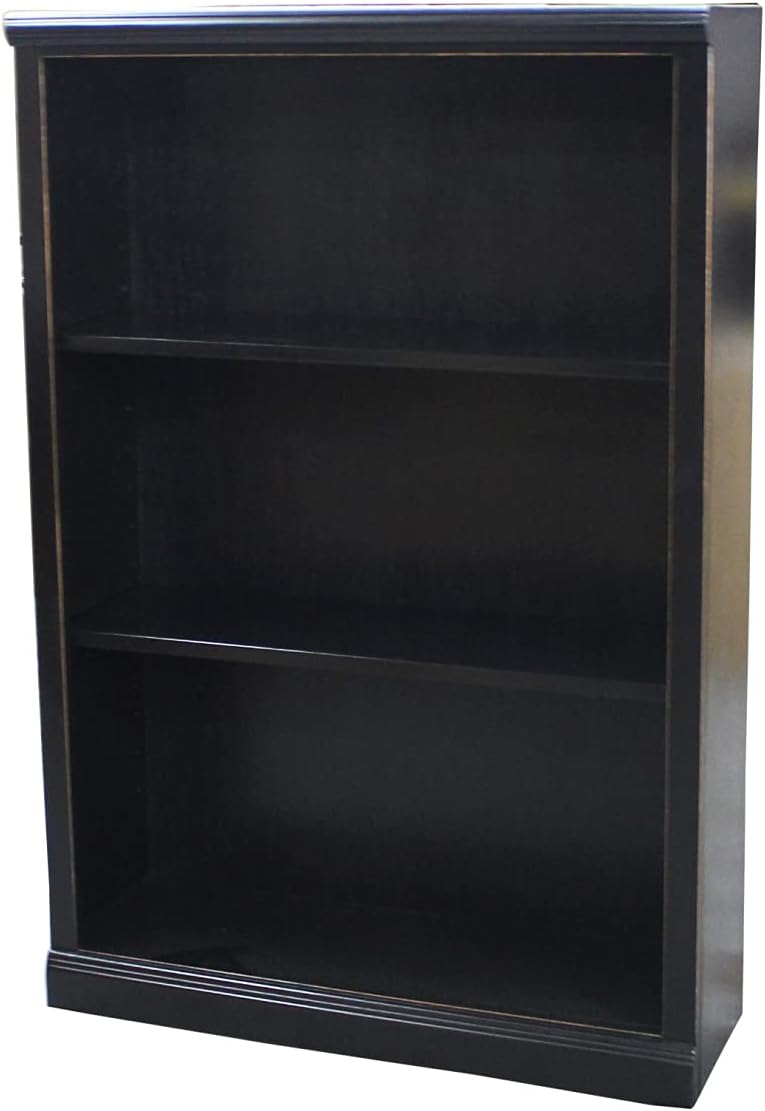 48 in. Poplar Open Bookcase with Plain Base Chocolate Mousse