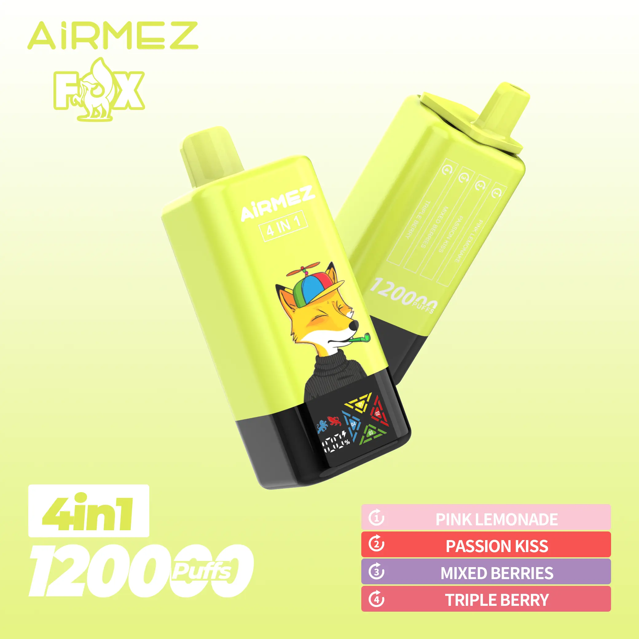 AIRMEZ FOX 120K 4 in 1 (5pcs) - MYEU VAPES