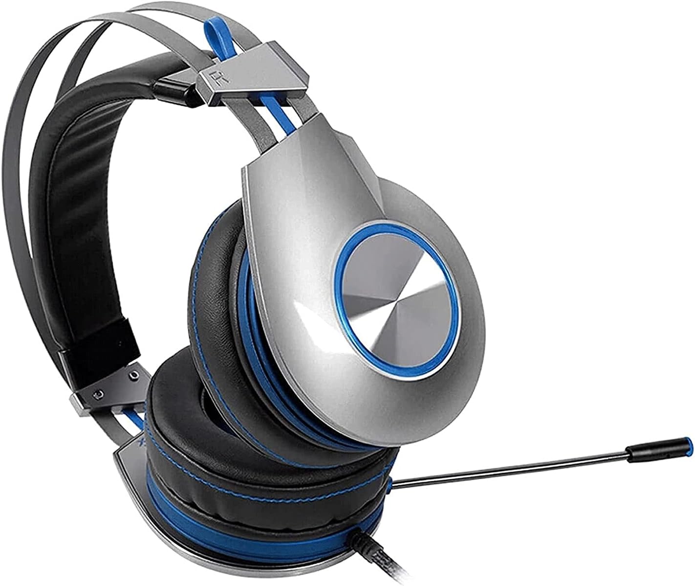 zhanghong Game Headphones， Wired Stereo Sound Over-Ear Headphone with Noise Isolation Mic for PS4 Xbox PC Laptop Tablet