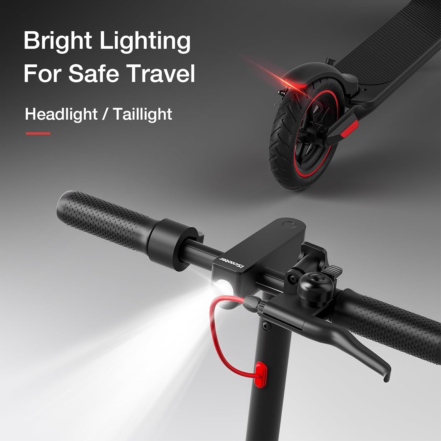 iScooter Electric Scooter Adults & Big Kids, 500/650 Peak Power, Up to 15/18/25 Miles Range, 19/22/25 MPH Top Speed, Cruise Control, Dual Braking System, Foldable E Scooter for Commuting & Campus Use