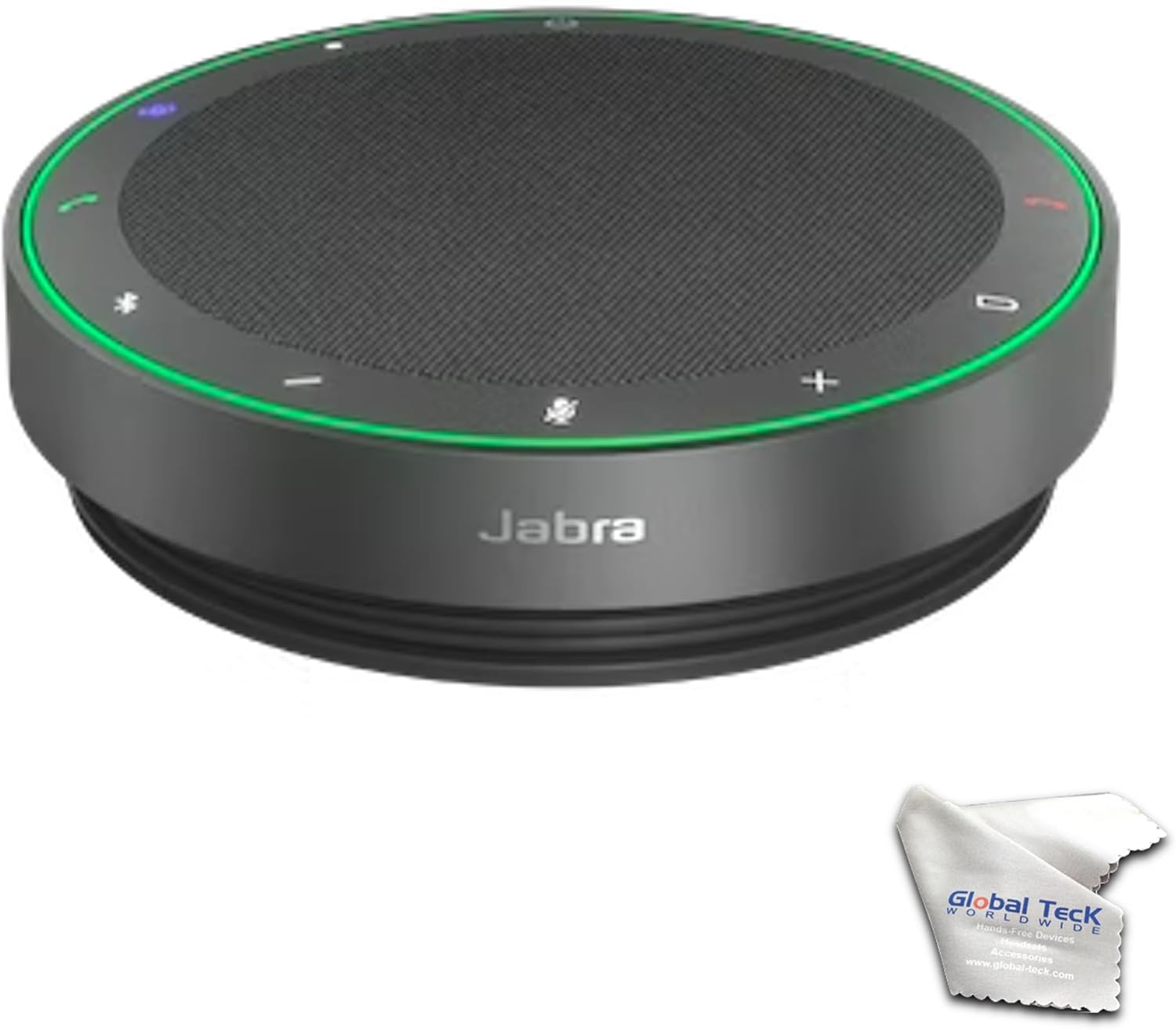 Jabra Speak2 75 MS (Teams) Bluetooth Speaker Compatible with PC, Mac, Smartphone & Tablet - for Conferencing, Distance Learning, Remote Work, School, Streaming, GTW Microfiber Cloth