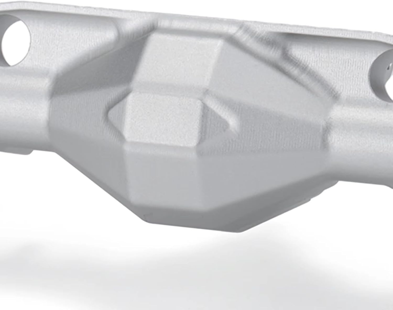 Rc Front Rear Axle for Axial for Capra 1.9 for UTB for LCG 1/10 RC Crawler for Chassis Cheater Rigs CNC Aluminum Offset Portal Axle with Servo Mounts(Silver,Axle F-R)