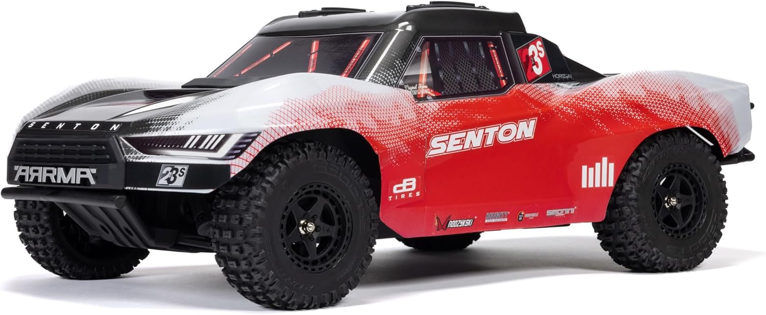 ARRMA RC Truck 1/10 SENTON 4X4 223S BLX BRUSHLESS Short Course Truck RTR (Battery and Charger Not Included) with DSC, RED, ARA4303V4T2