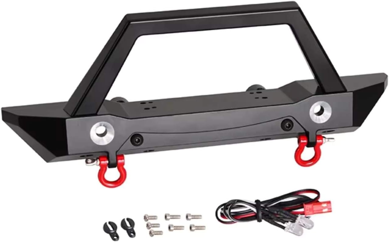 RC Accessories For Axial SCX6 1/6 RC Crawler Car For Racing CNC Aluminum Front Bumper Upgrades Parts Parts Repair Replacement Accessories