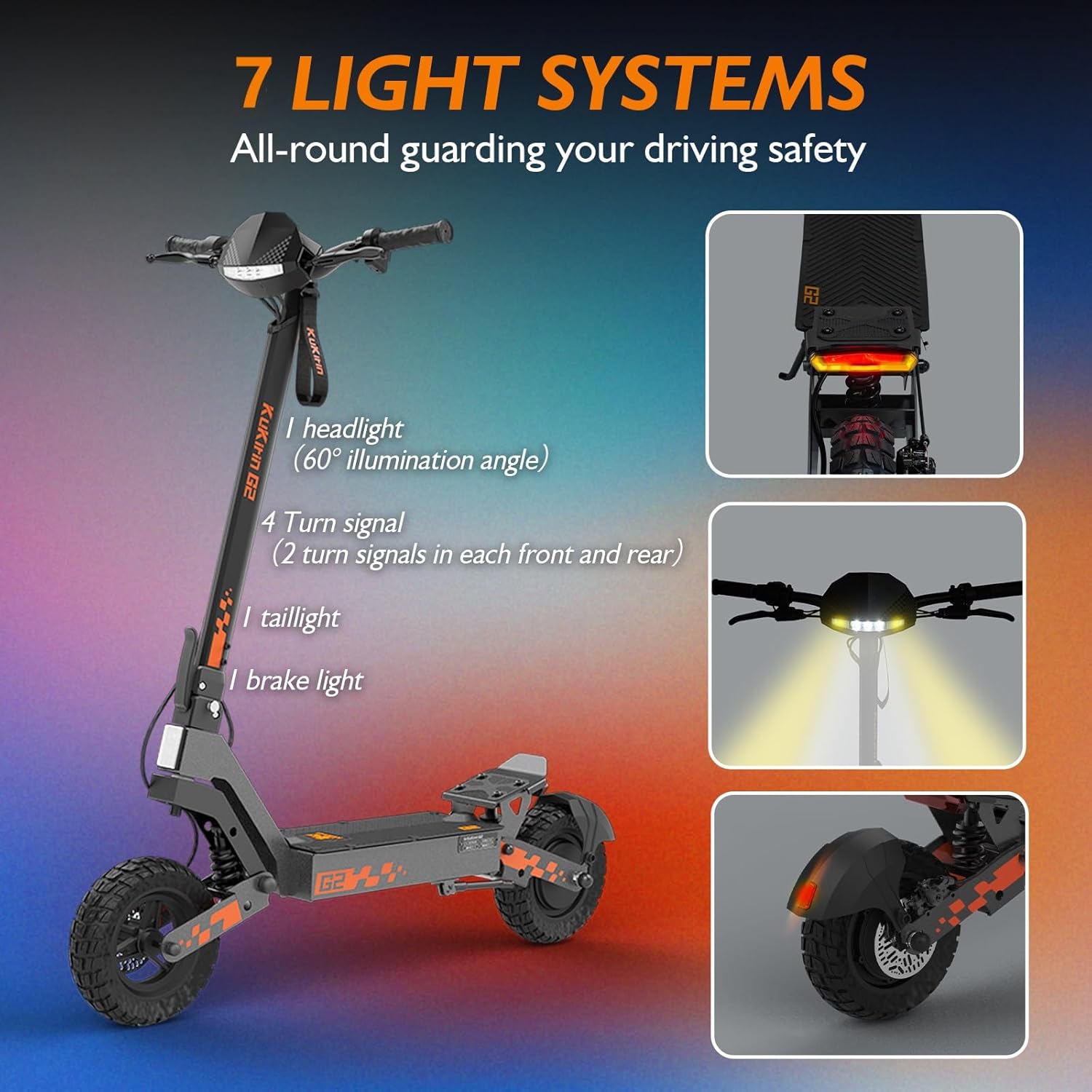 KUKIRIN G4/G2 Electric Scooter for Adults, 47 Miles Range, 43MPH Speed 2000W Powerful Motor, 11